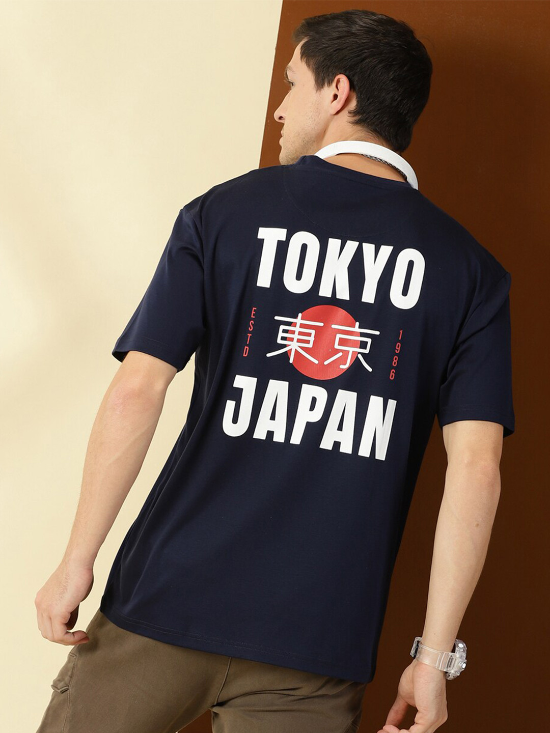 Thomas Scott Typography Printed Oversized T-shirt