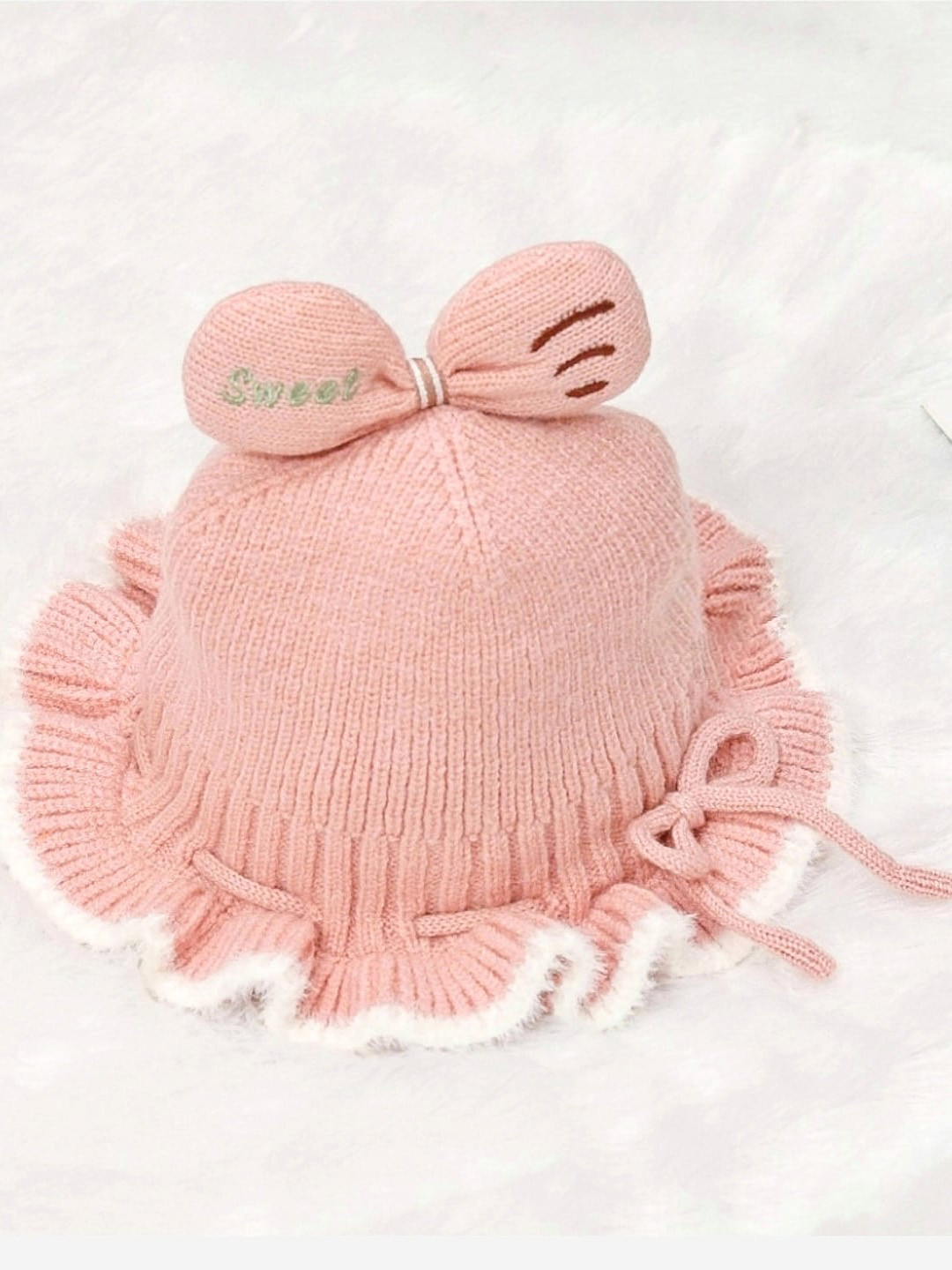 Yellow Bee Girls Woollen Beanie