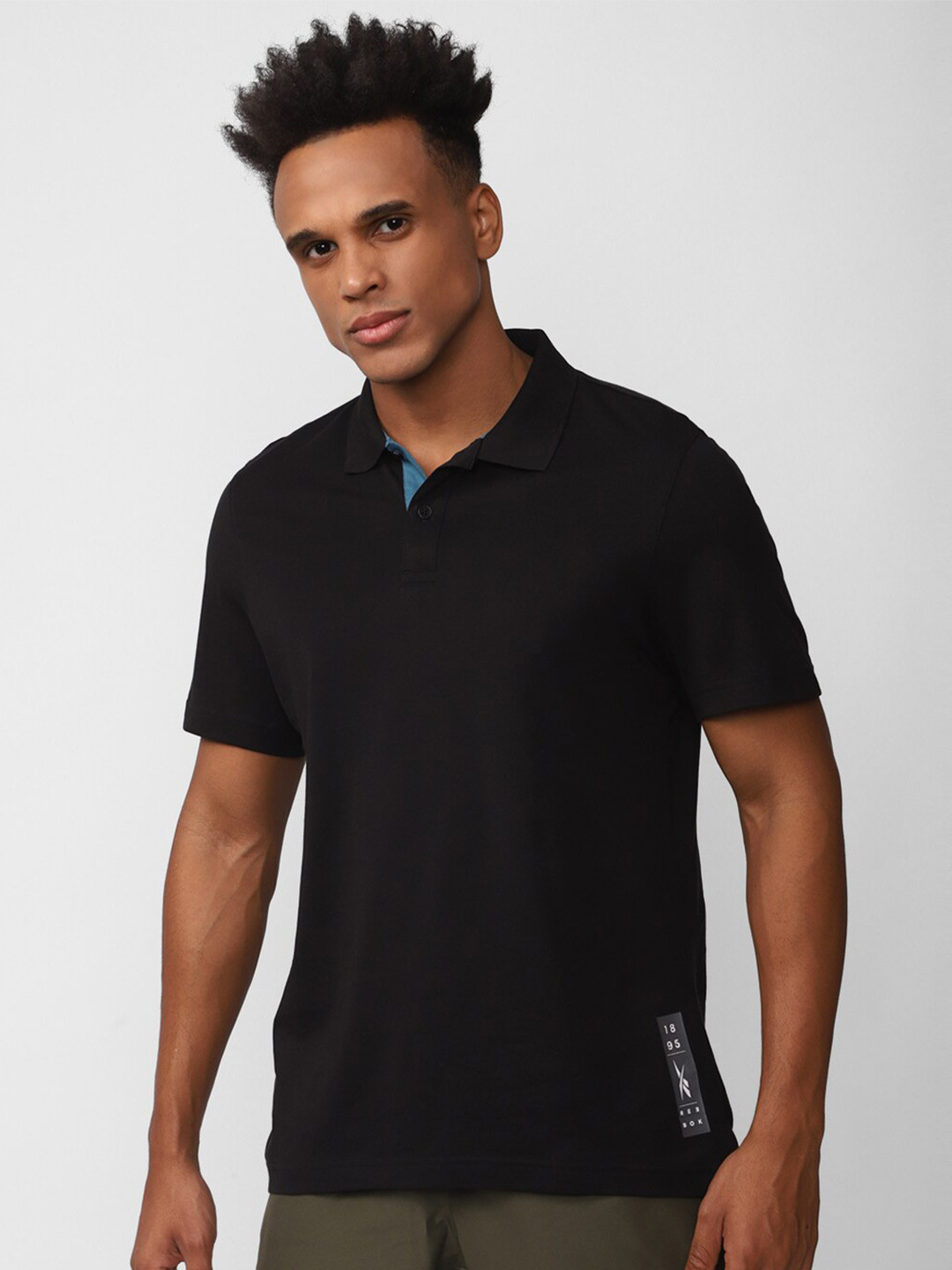 Reebok Tag Polo Collar Pure Cotton Slim Fit T-shirt