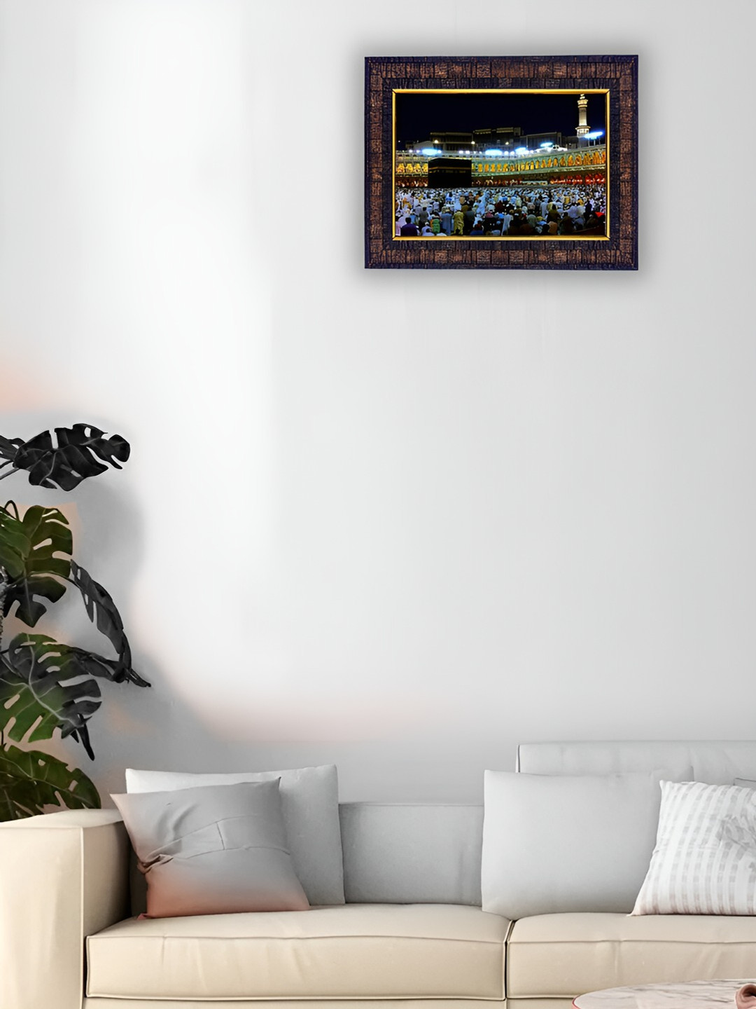 Hawai Black & White Islamic-Haz Mecca Wood Wall Photo Frames