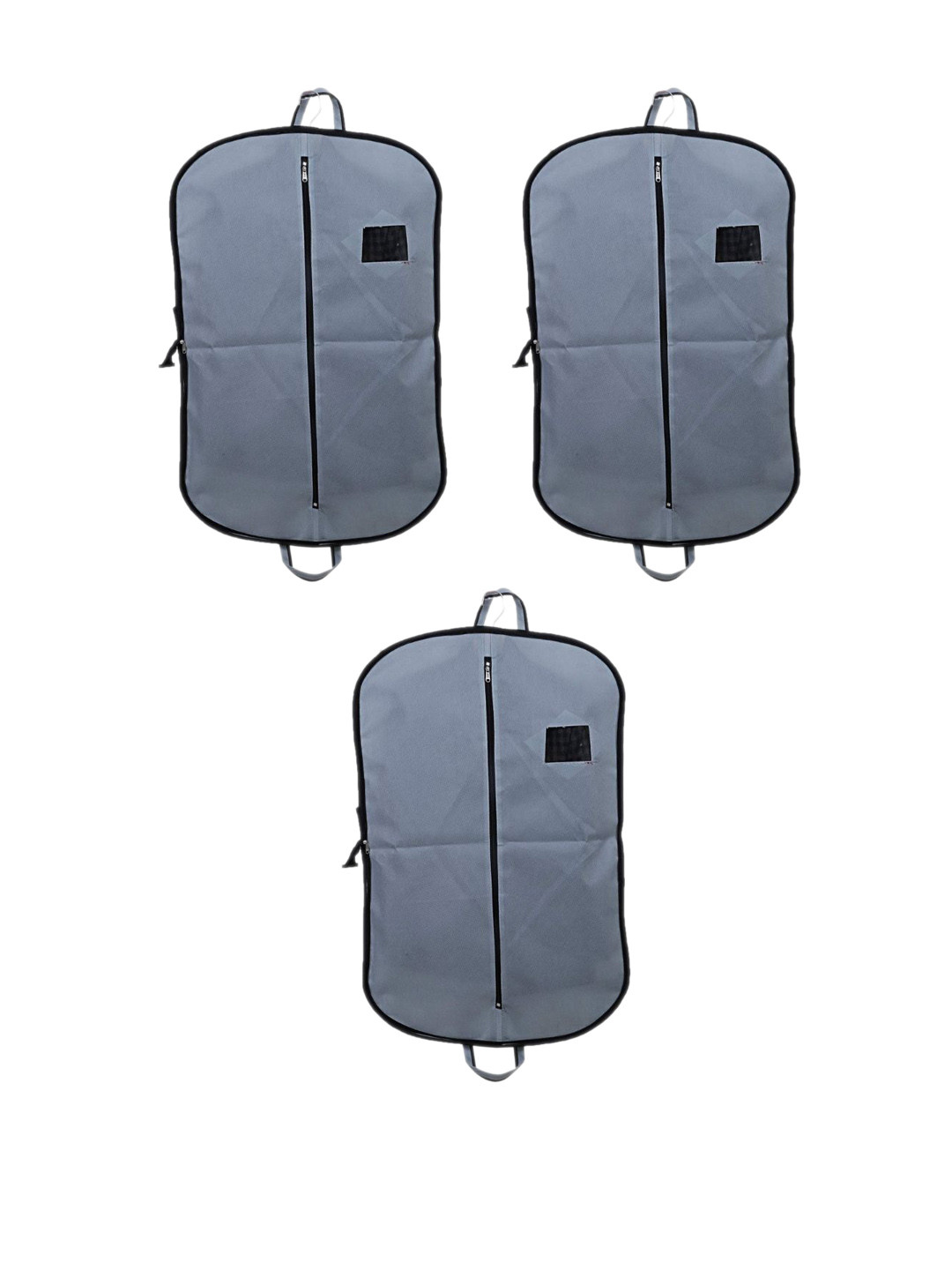 Home Decor Expert Grey 3 pieces Fabric Cloth Cover Suit Organiser