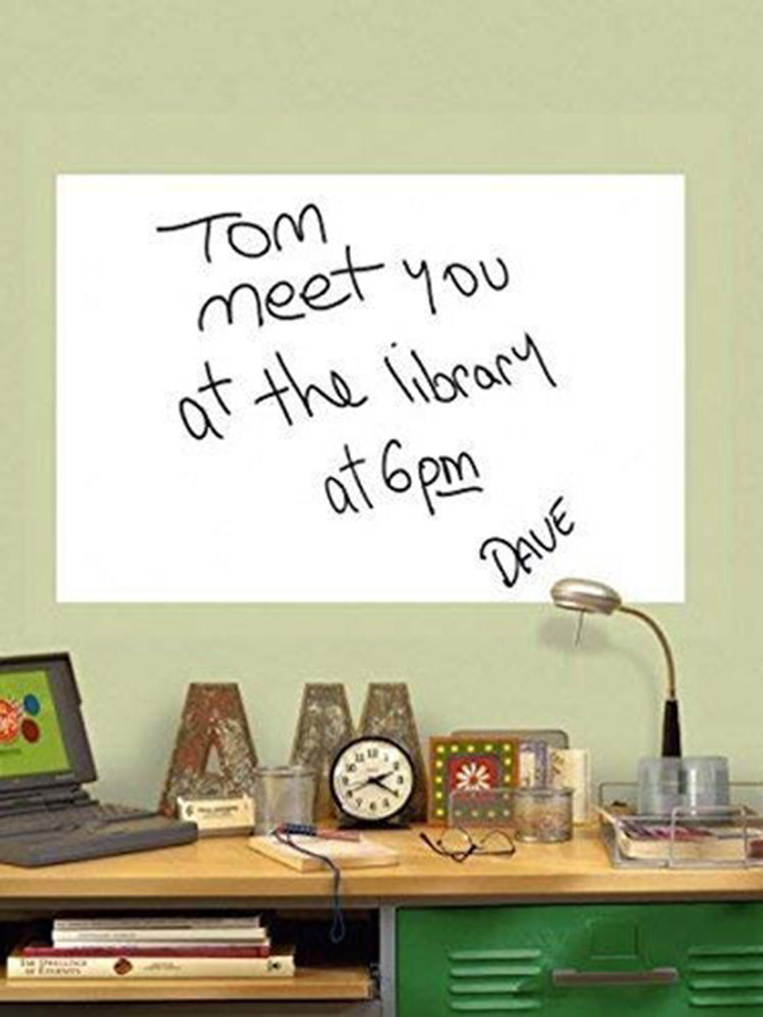 HOUSE OF QUIRK White Self Adhesive Dry Erase Message Board Wall Sticker