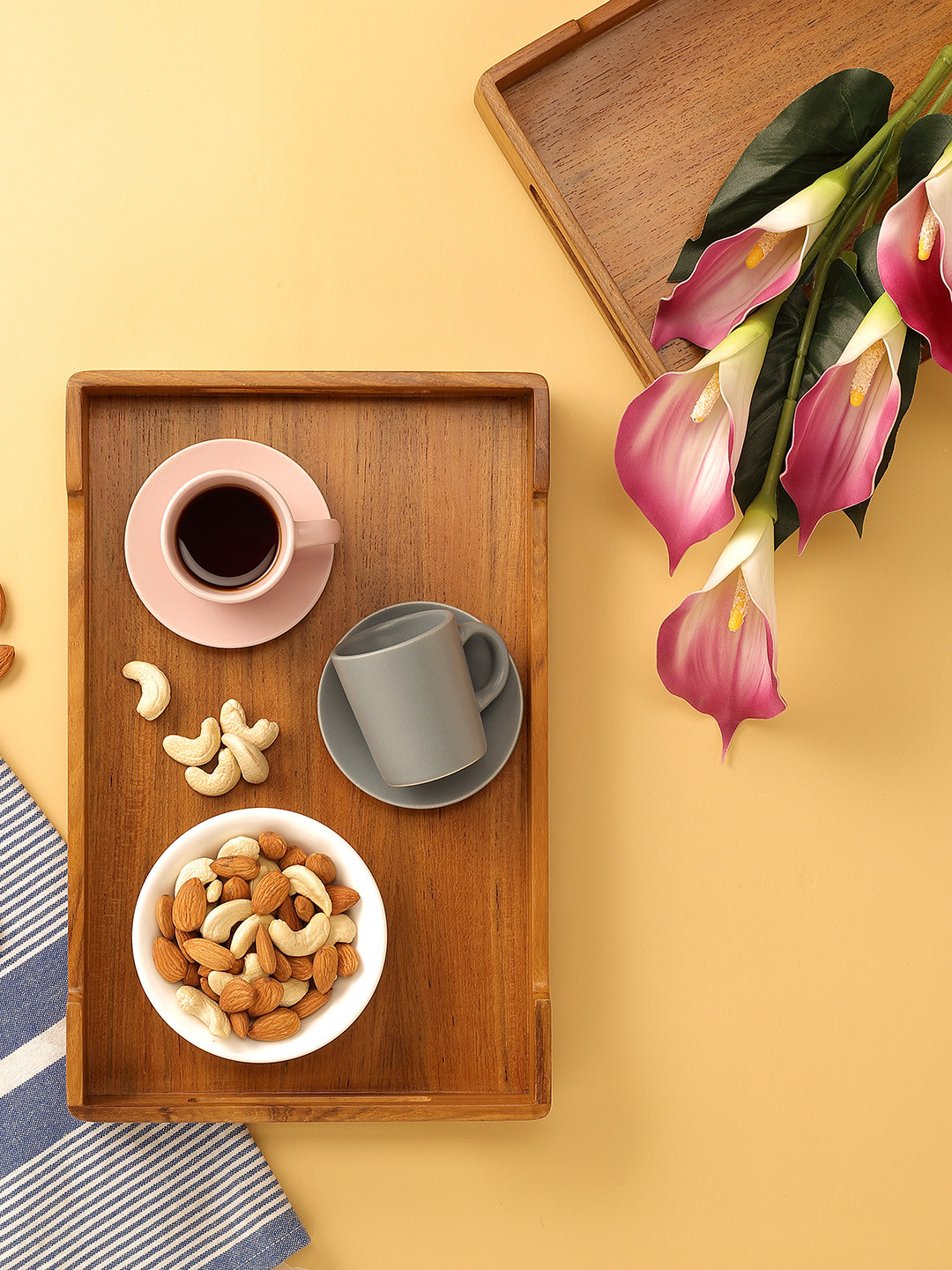 Utopia Choice Teak Wood Cresta Medium Serving Tray