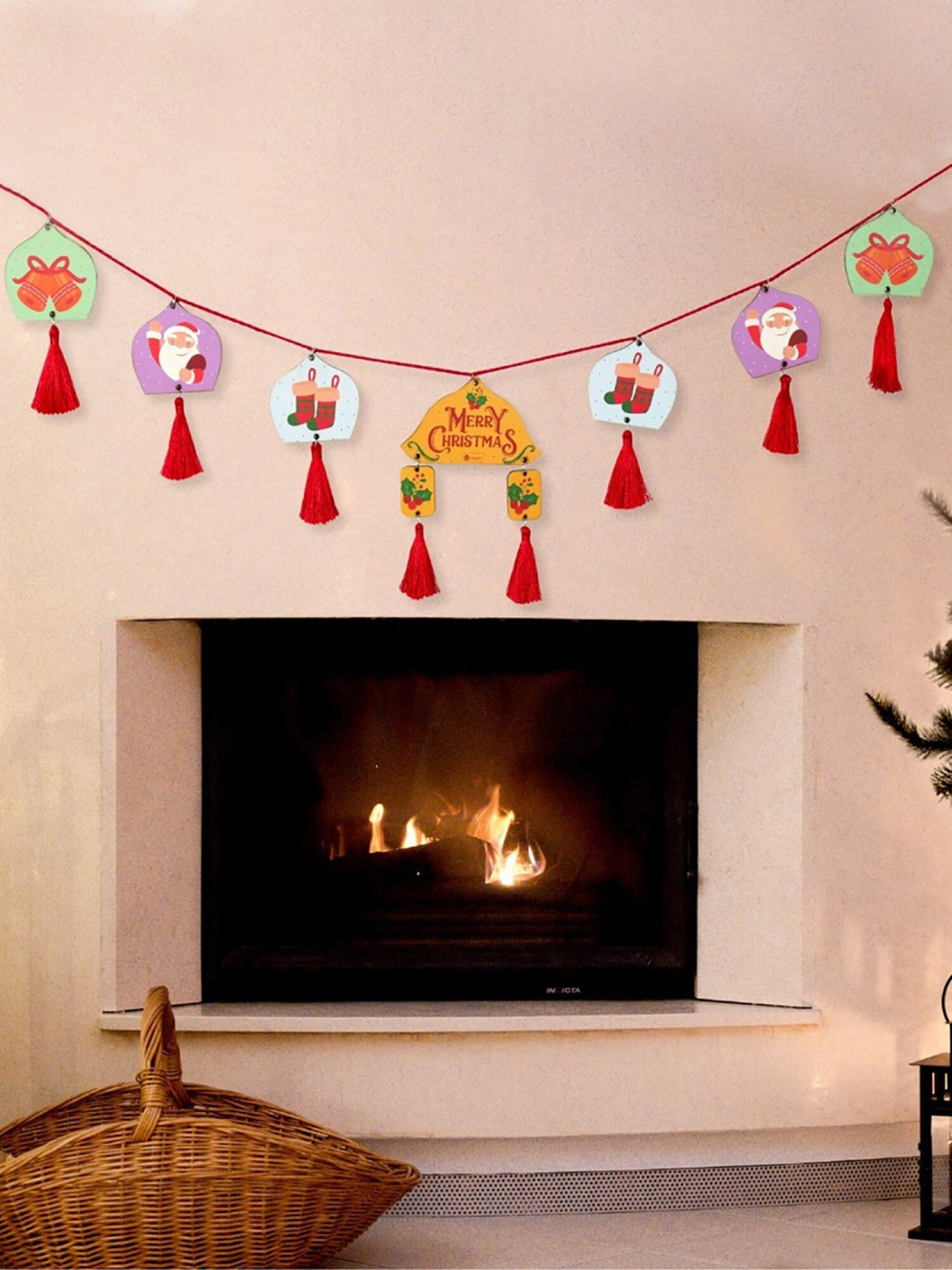 Indigifts MDF Bunting Christmas Decoration