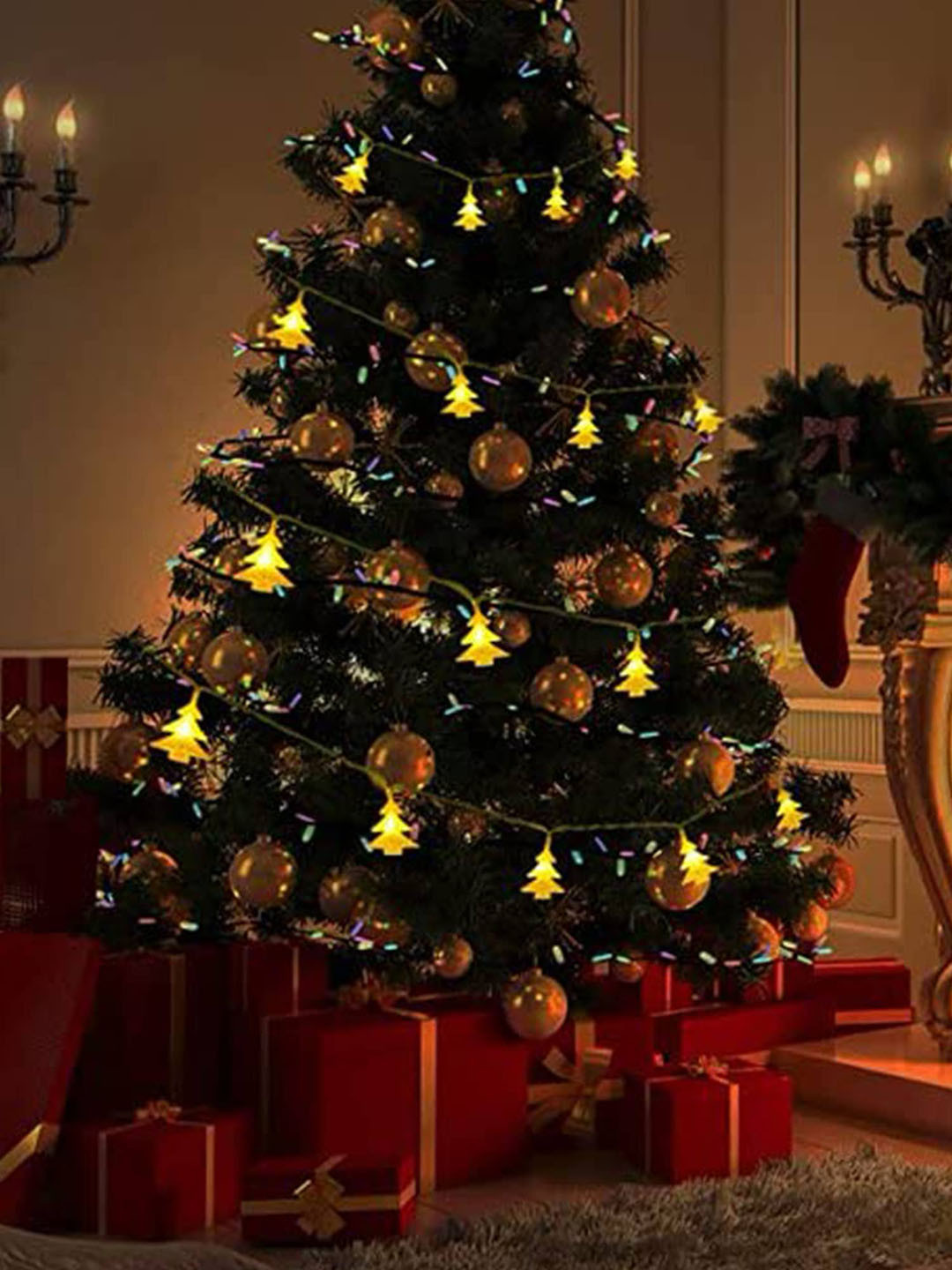 The Purple Tree Decorative Warm White String Lights