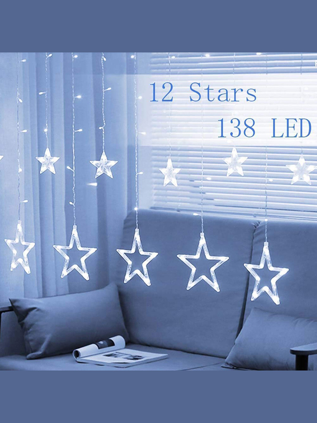 The Purple Tree 2.5m Warm Yellow Long Lifespan More than 360 LEDs Star Bulb String Lights