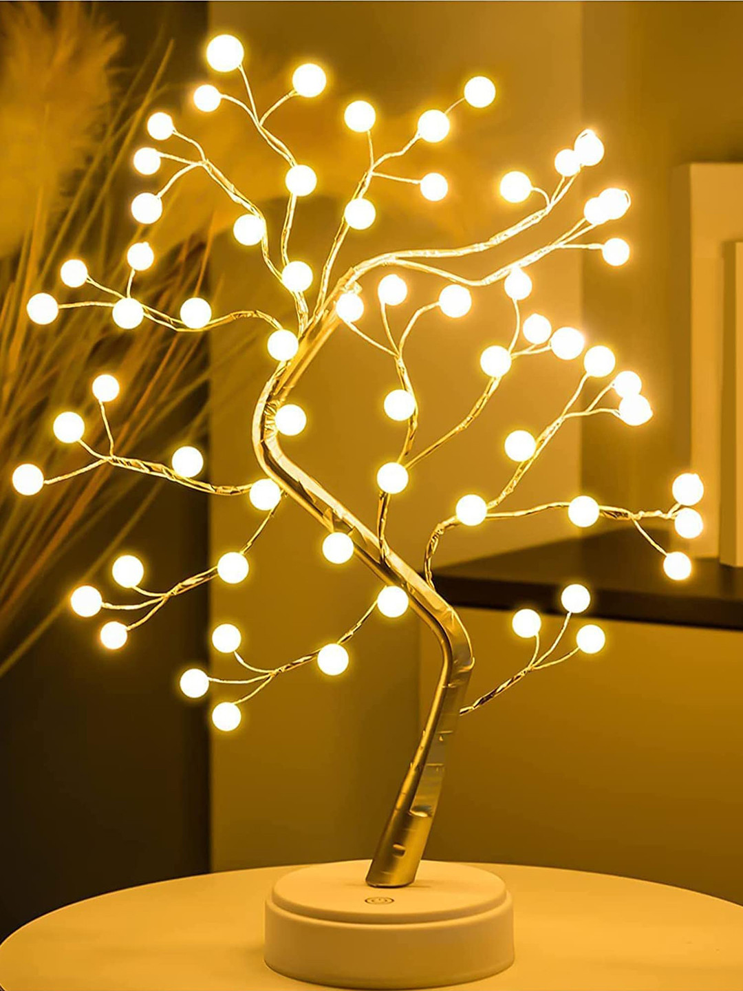 The Purple Tree Warm Yellow Long Lifespan Rice Shape String Lights