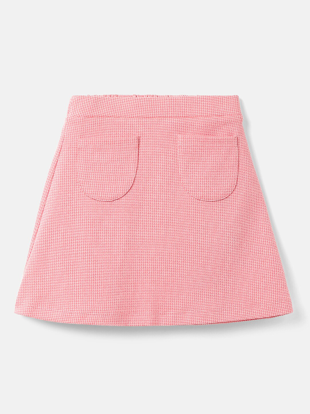 United Colors of Benetton Girls Self-Designed Flared A-Line Skirts