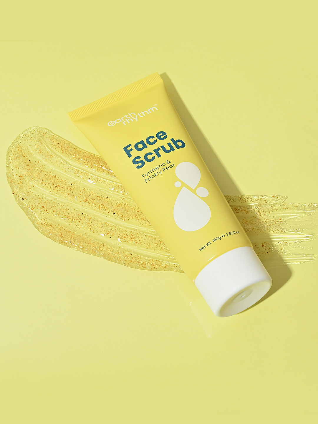 Earth Rhythm Face Scrub With Turmeric & Prickly Pear - 100g