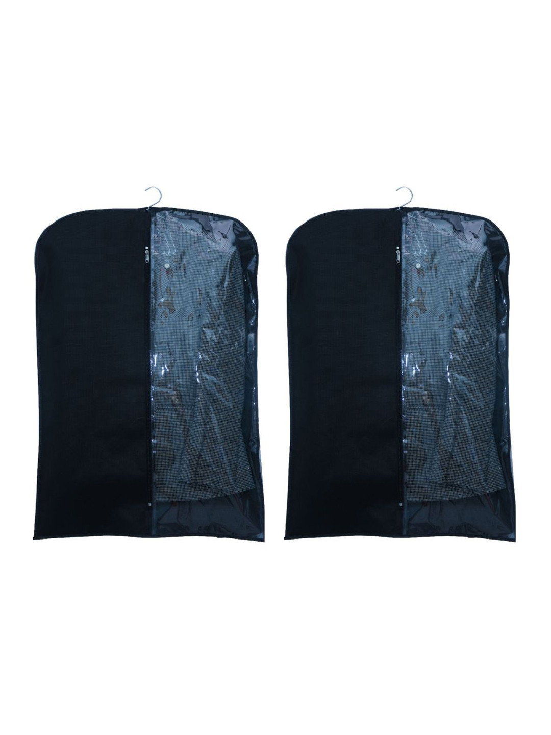 Home Decor Expert Black 2 pieces Fabric Cloth Cover Suit Organiser