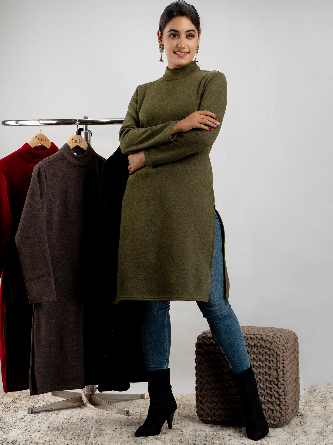 SUTI High Neck Woollen Kurta