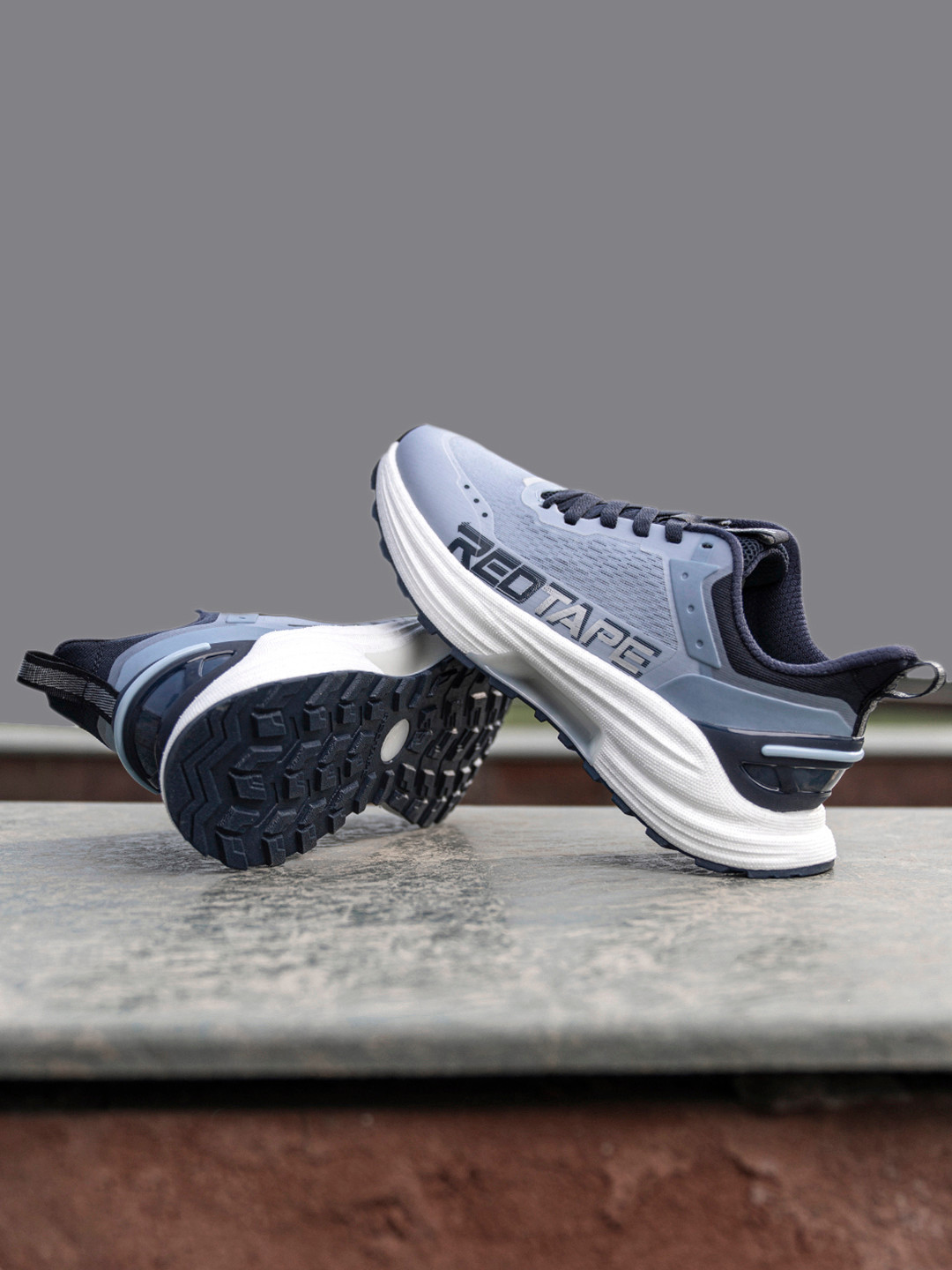 Red Tape Men Mesh Slip-Resistant ETPU Walking Shoes