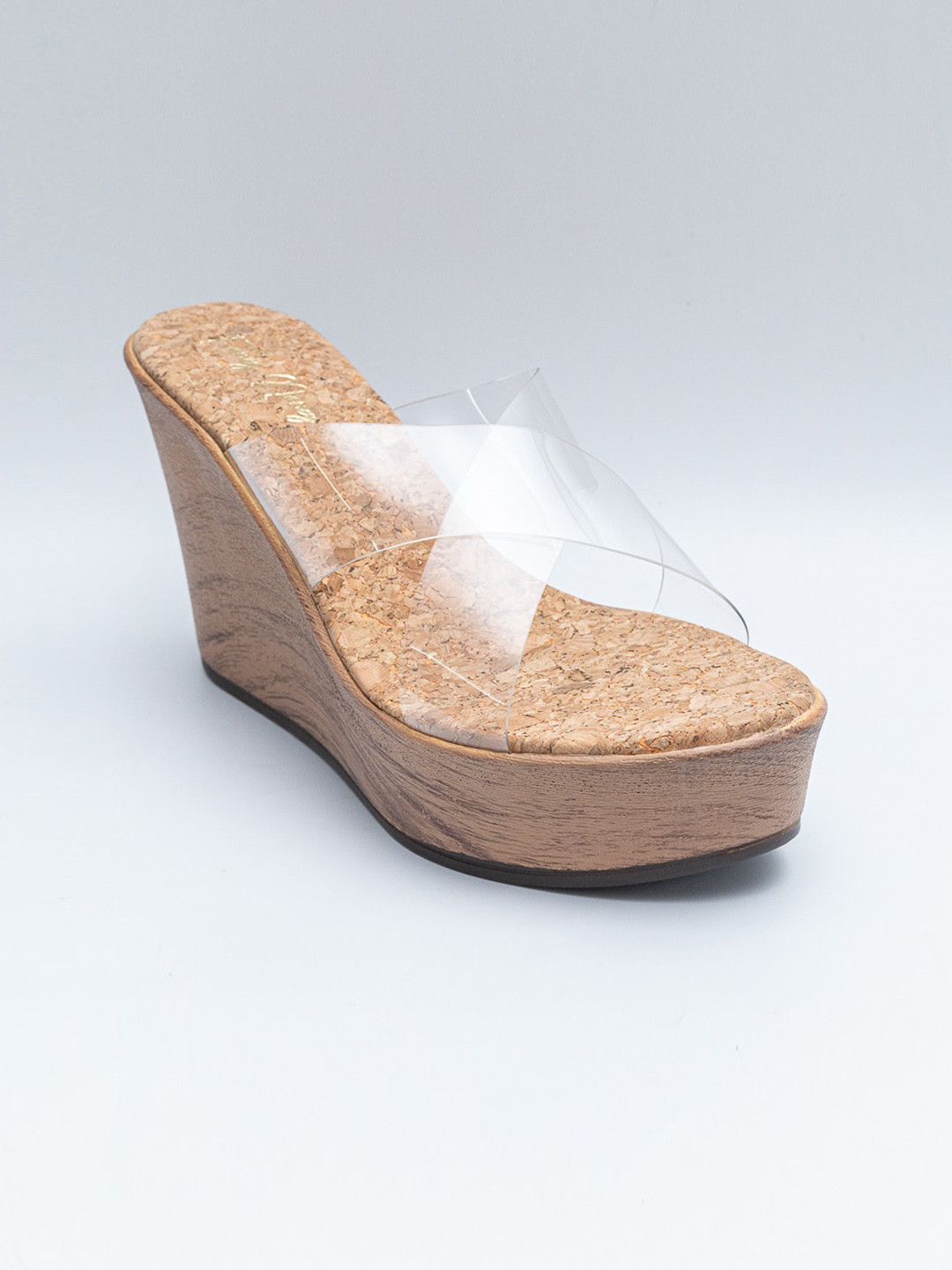 Dapper Feet-Fancy Nancy Cross Strap Open Toe Wedges