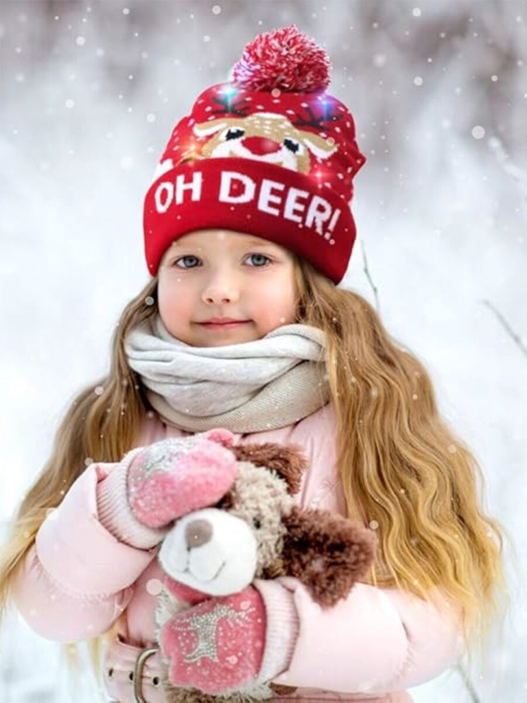 EL REGALO Graphic Printed Woollen Beanie