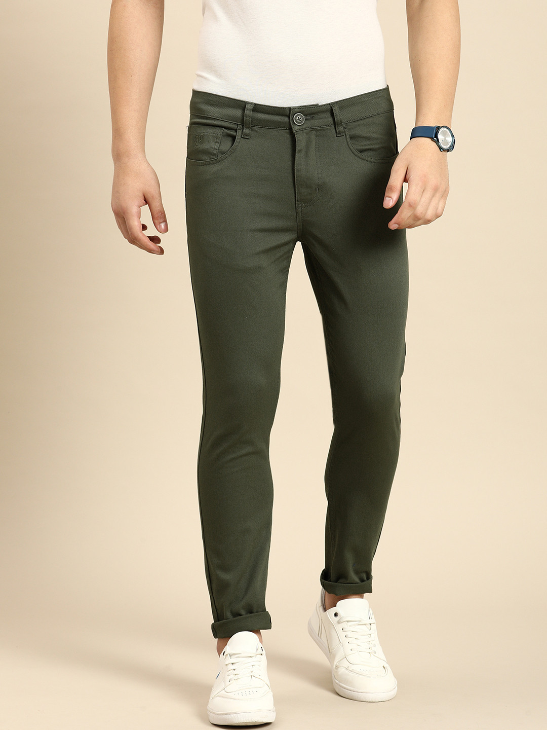 Being Human Men Comfort Chinos Regular Fit Trousers