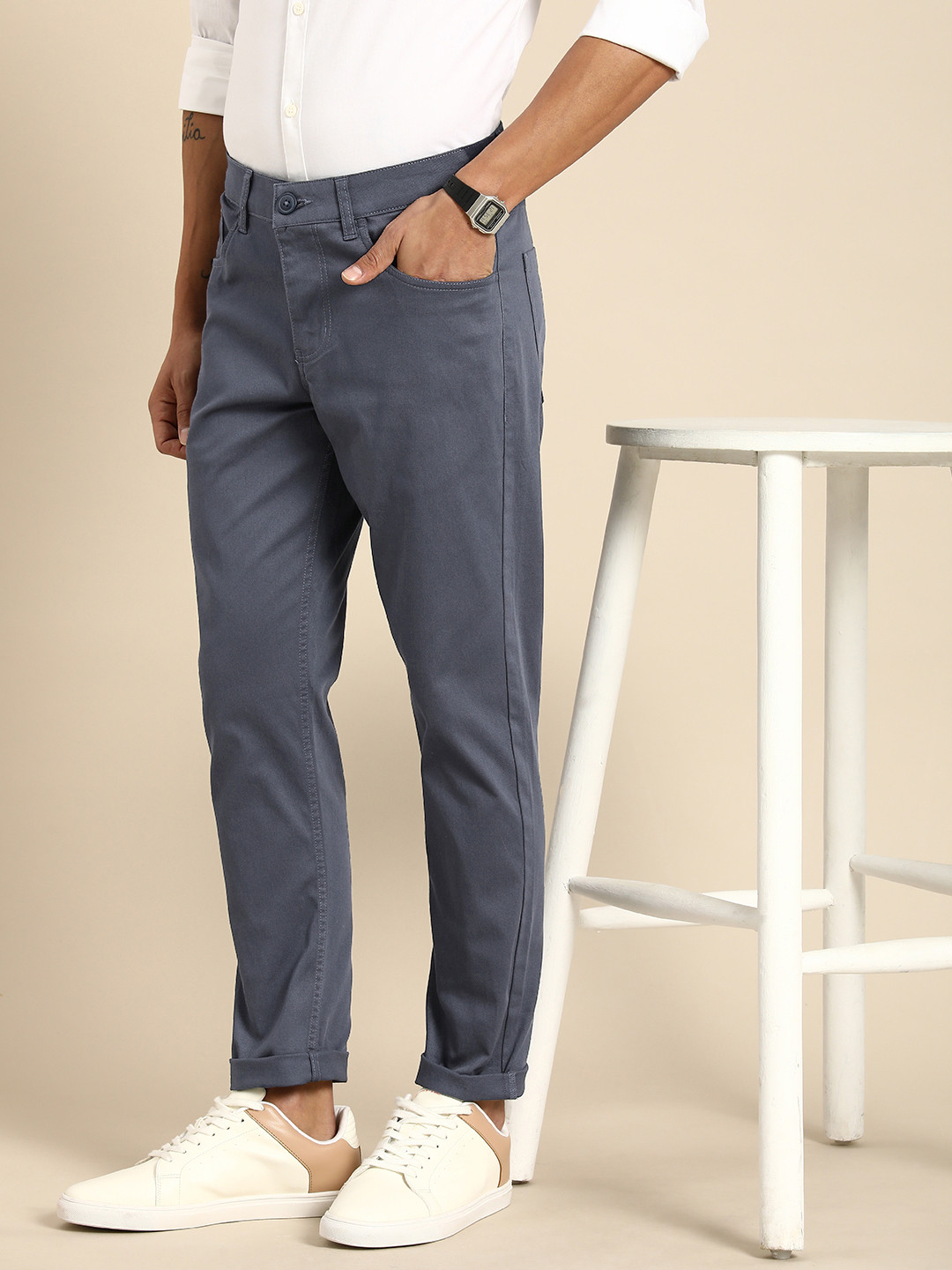 Being Human Men Comfort Chinos Trousers