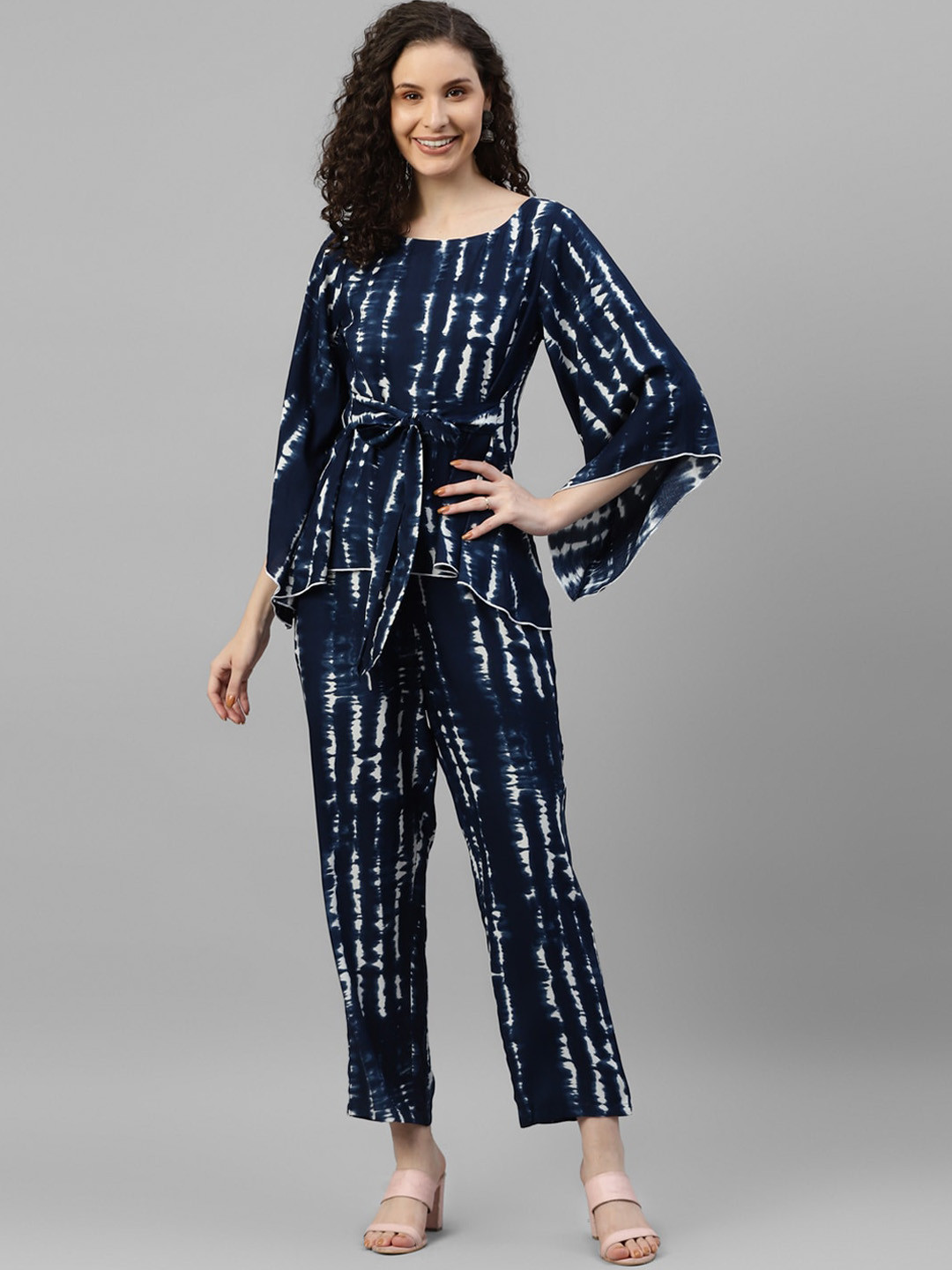 Vibes by Vibes by Deebaco Tie & Dyed Top With Trousers