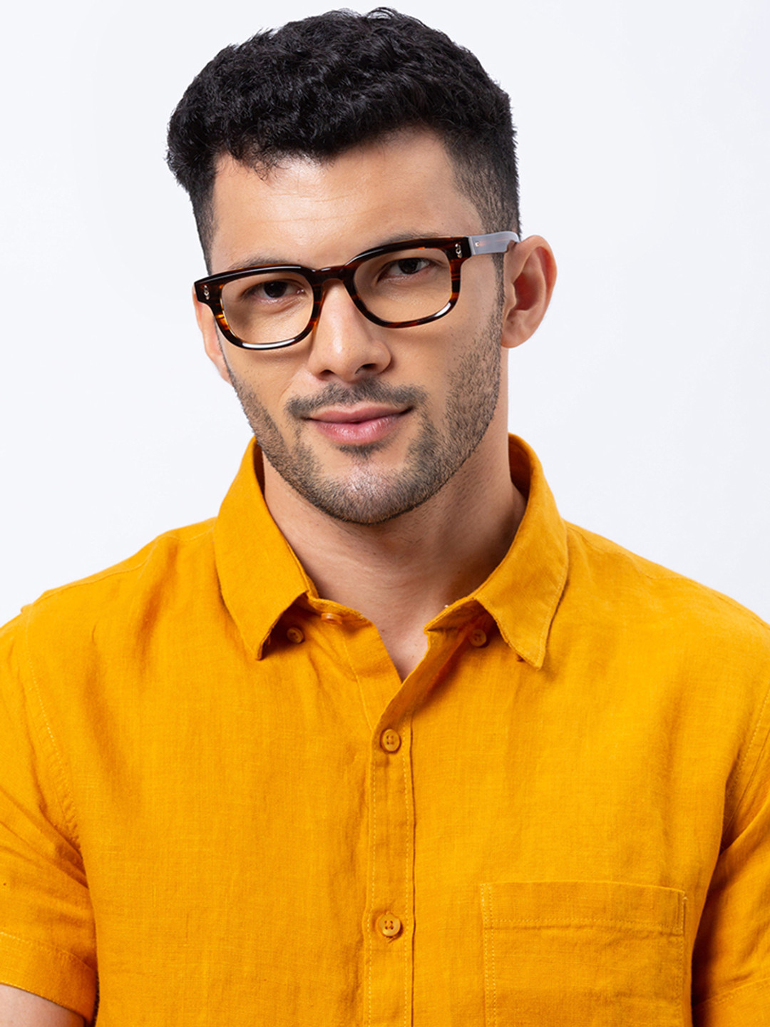 Shisen Fox TAIYO BROWN BAMBOO Unisex Eyeglass 50