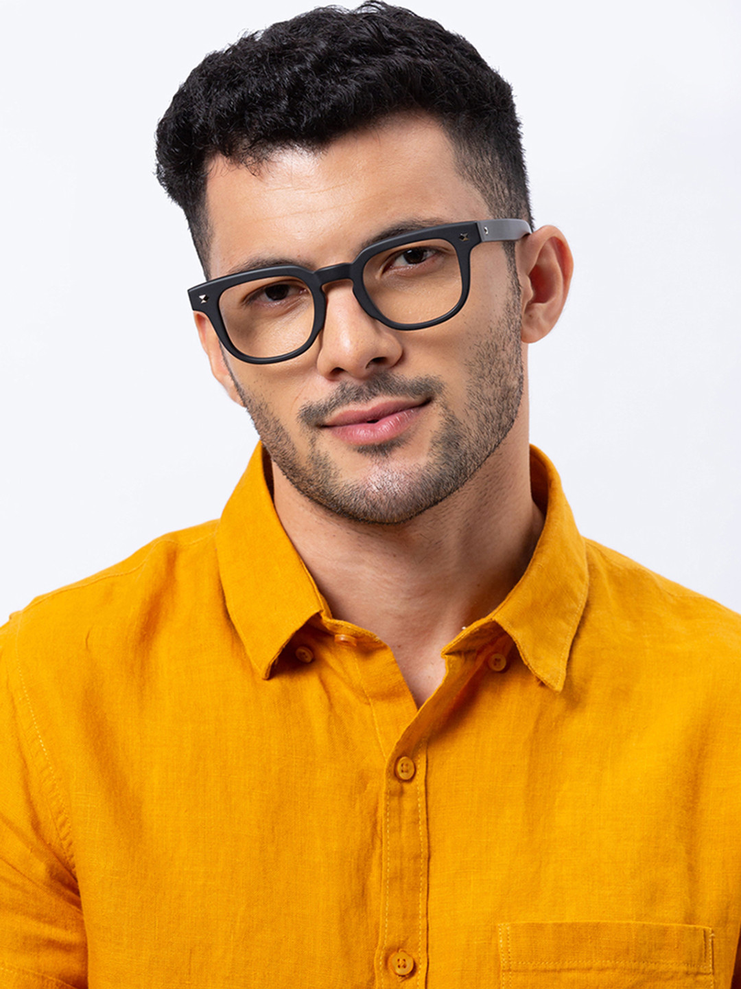 Shisen Fox OSAKA MATTE BLACK Unisex Eyeglass 48