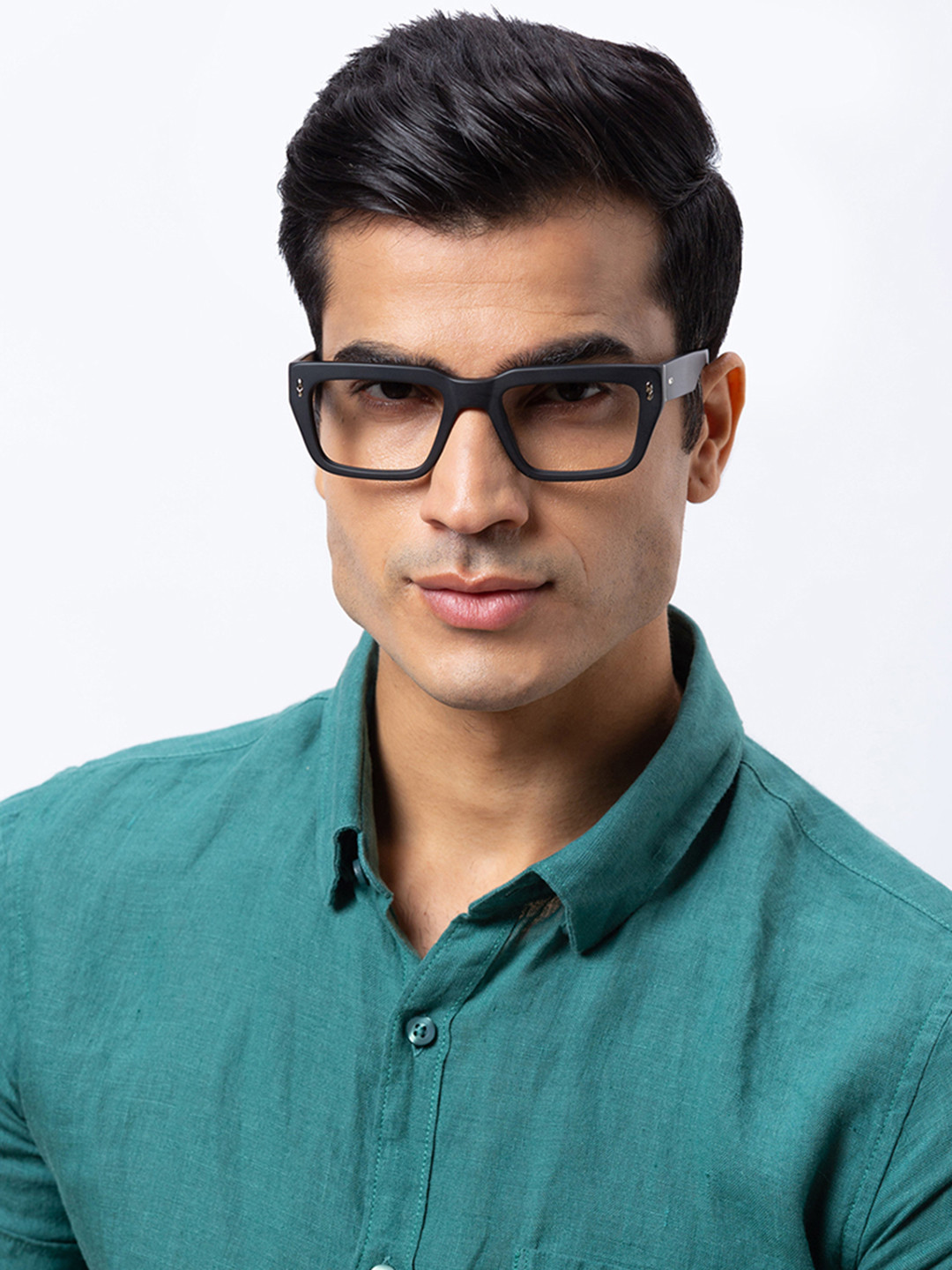 Shisen Fox HABIKI MATTE BLACK Unisex Eyeglass 53