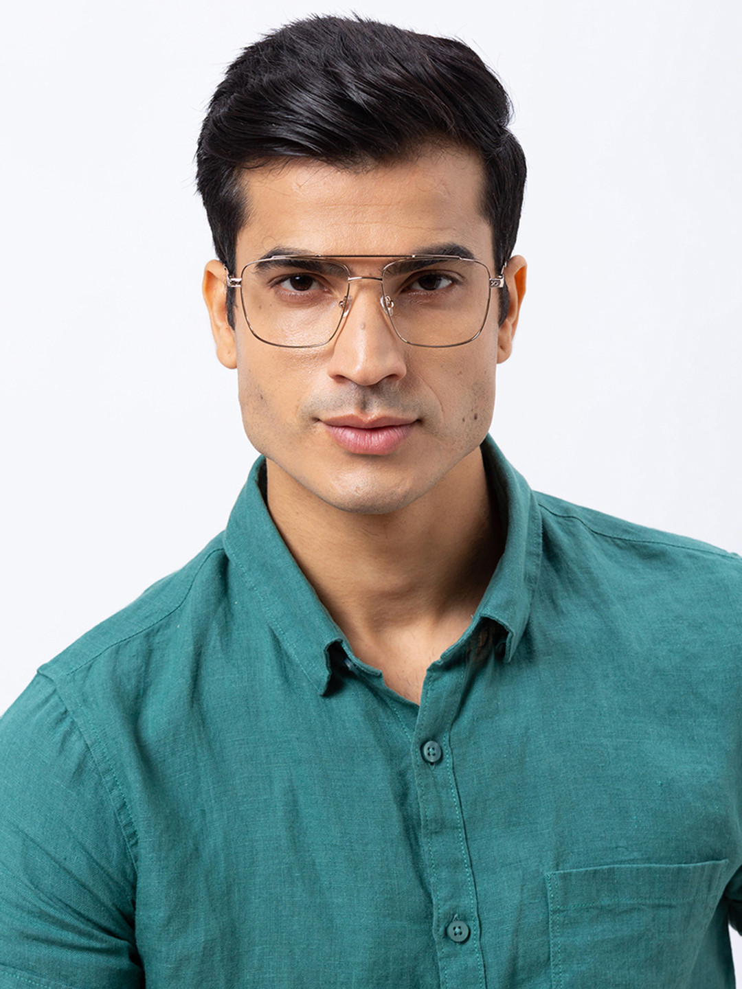 Shisen Fox KAEN GOLD Unisex Eyeglass 57