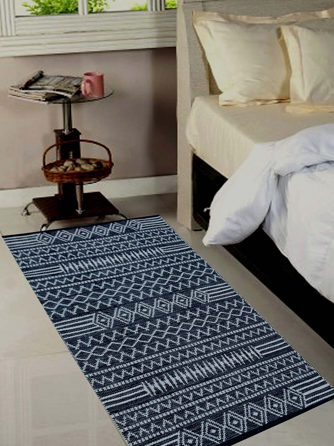 MRIC Grey Bohemian Cotton Carpet