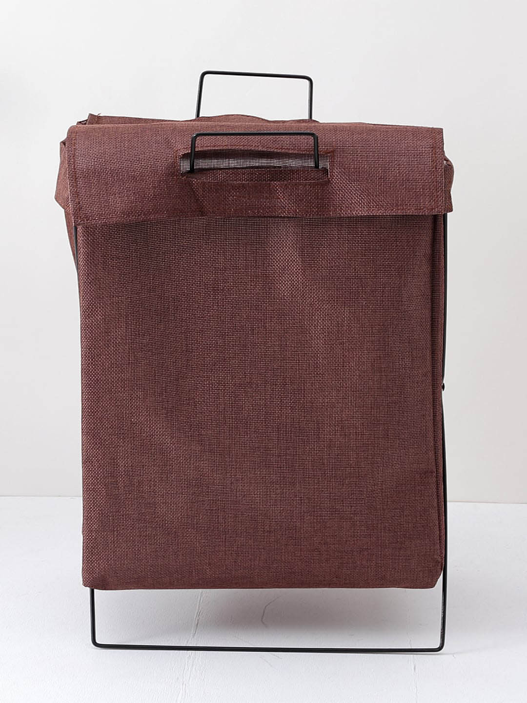 Kuber Industries Brown Foldable Laundry Bag
