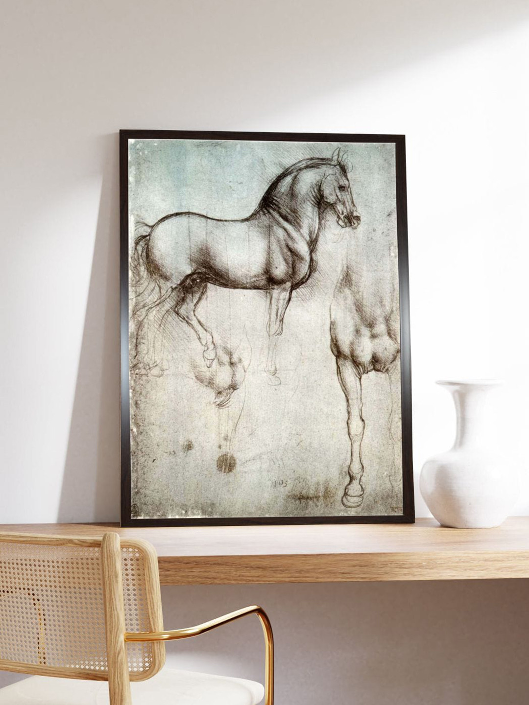 The Art House Studies of Horses Canvas Wall Rectangle Paintings Wall Art - 16 x 12In