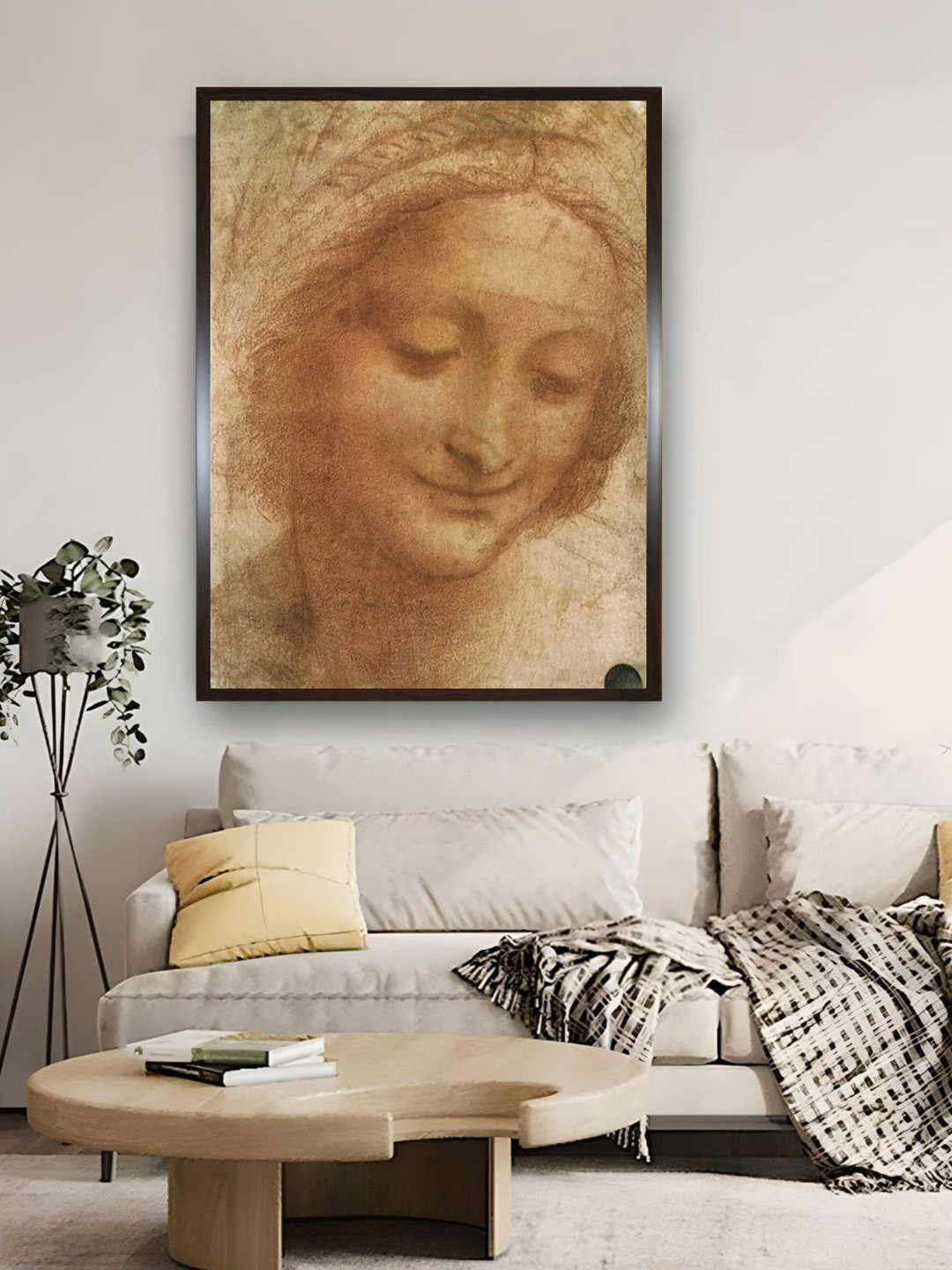 The Art House Brown Saint Anne Canvas Wall Painting Wall Art