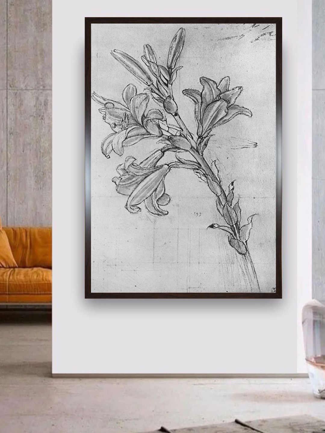 The Art House Lily Canvas Wall Rectangle Paintings Wall Art - 18 x 12In