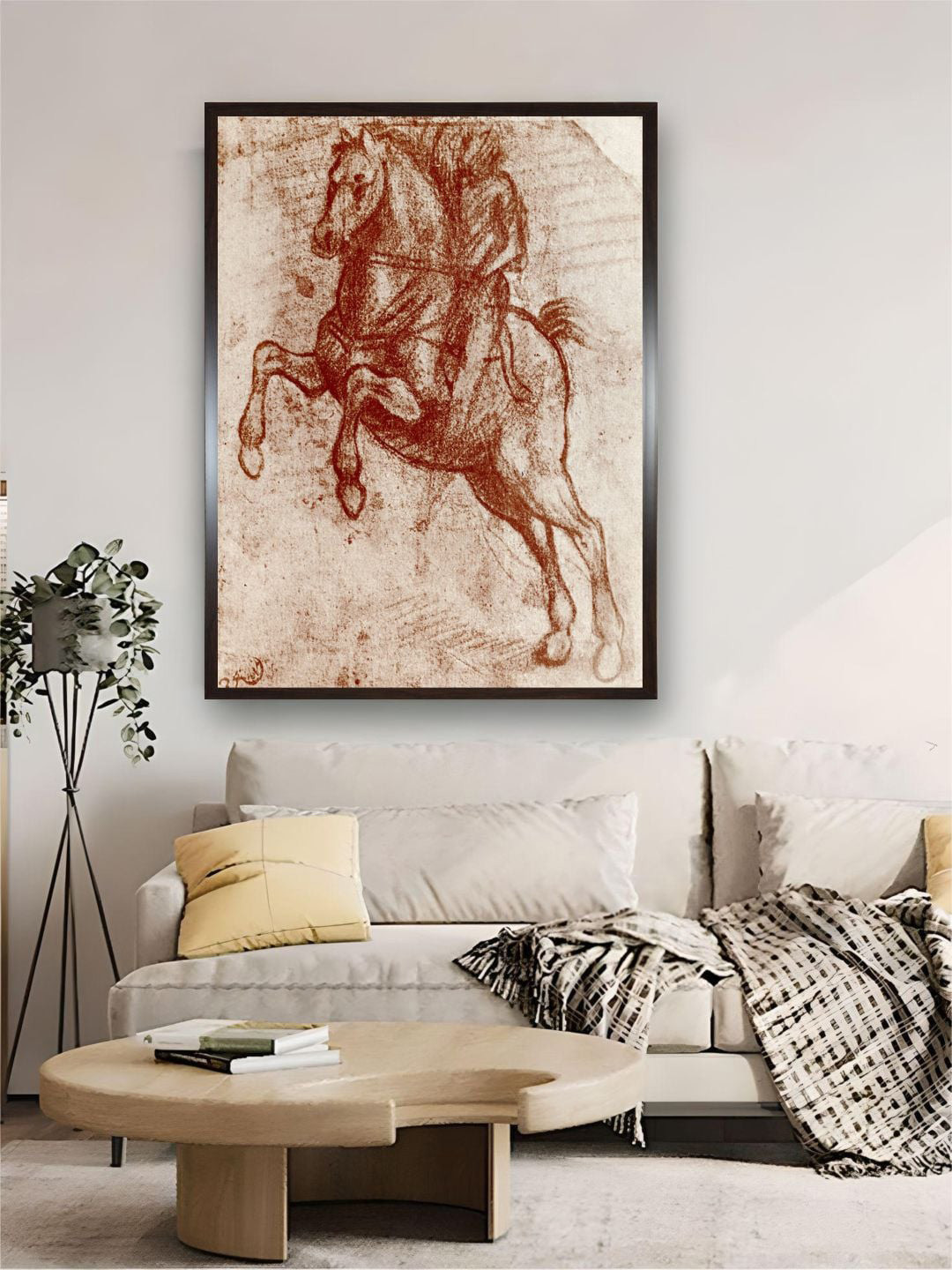 The Art House Study of a Knight Canvas Wall Rectangle Paintings Wall Art - 30 x 40In