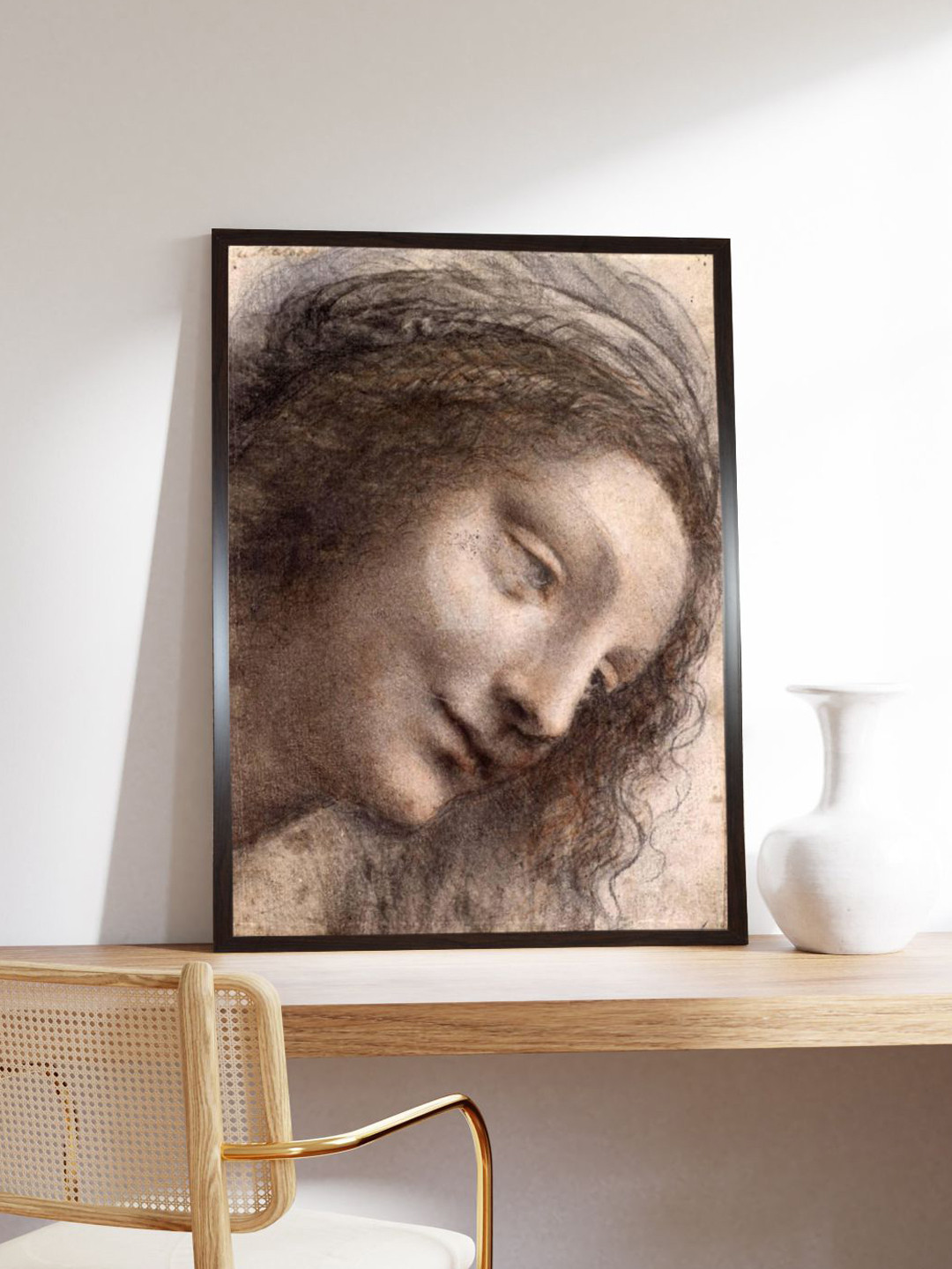 The Art House Peach Head of Virgin Painting Wall Art