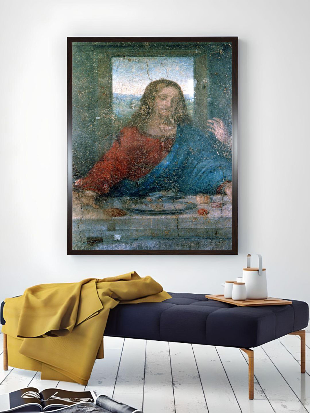 The Art House The Last Supper Canvas Wall Rectangle Paintings Wall Art -23.62 x 35.82In