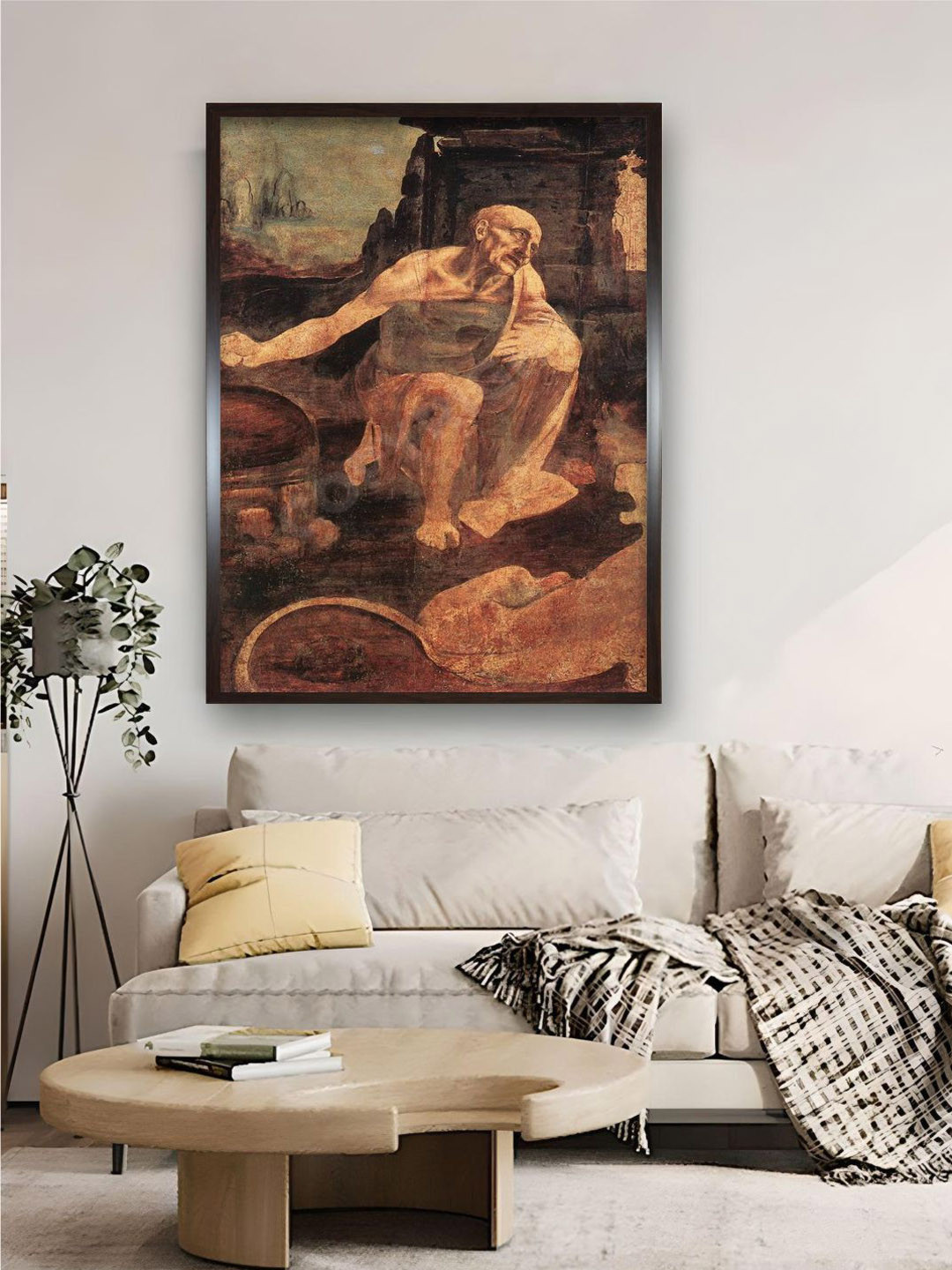The Art House Brown Saint Jerome Painting Wall Art