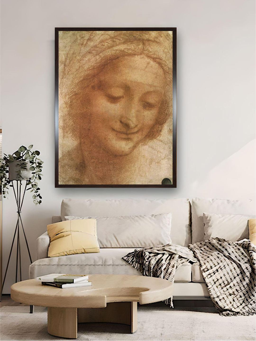 The Art House Beige & Brown Saint Anne Painting Wall Art