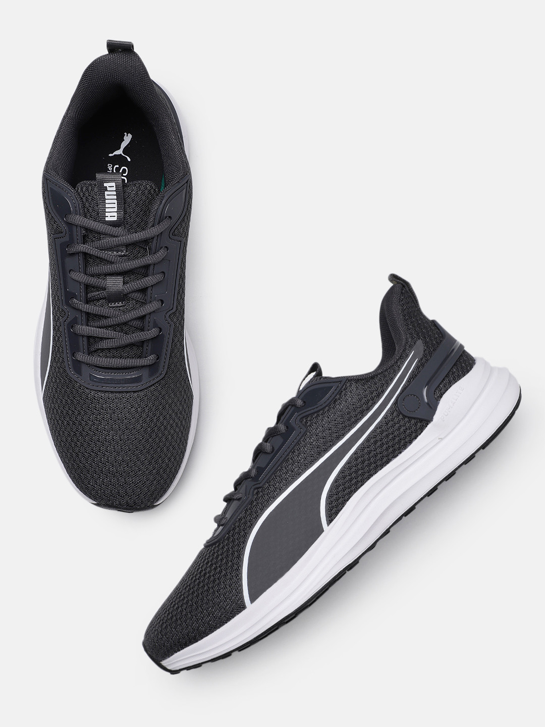 Puma Men Grey Mile on Running Shoes