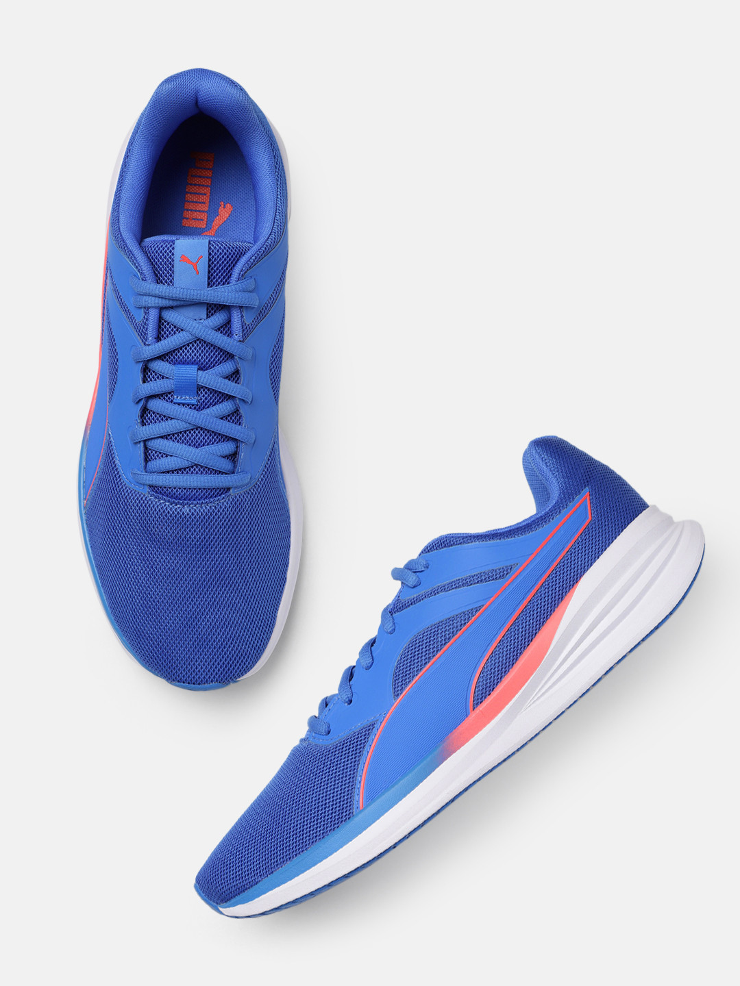 Puma Unisex Blue Textile Running Shoes