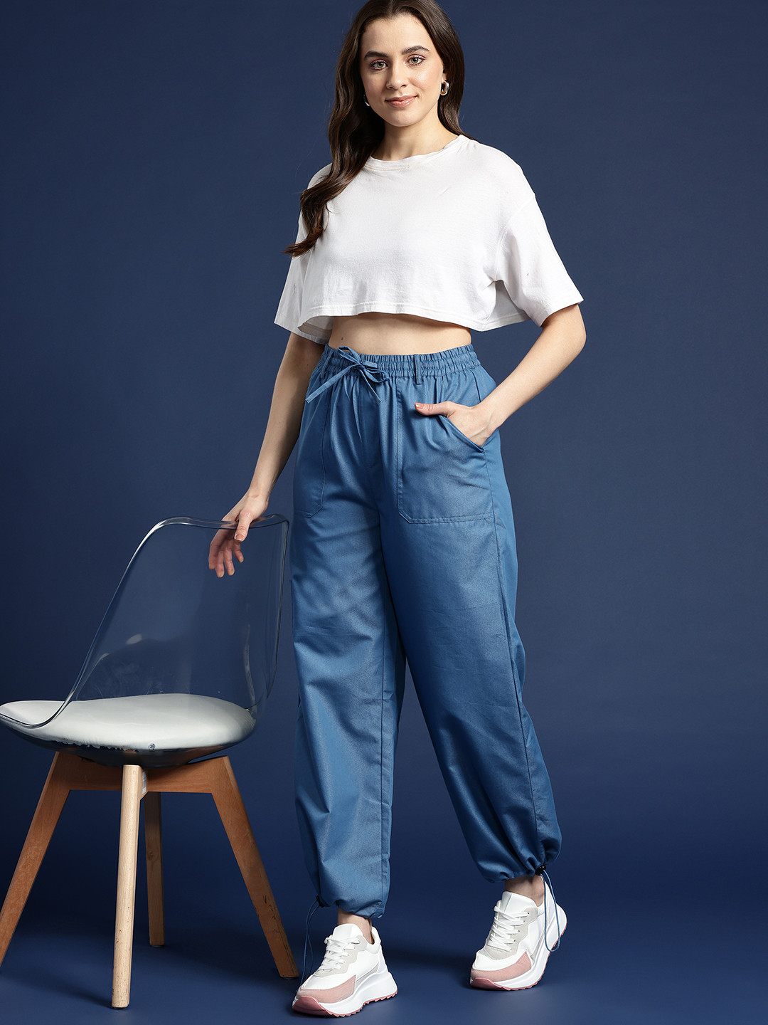 Mast & Harbour Women Parachute Pants