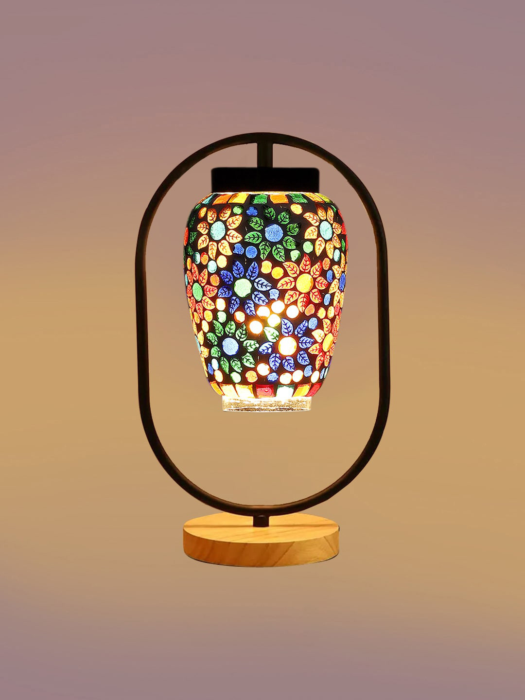 Devansh Black & White Abstract Table Lamps