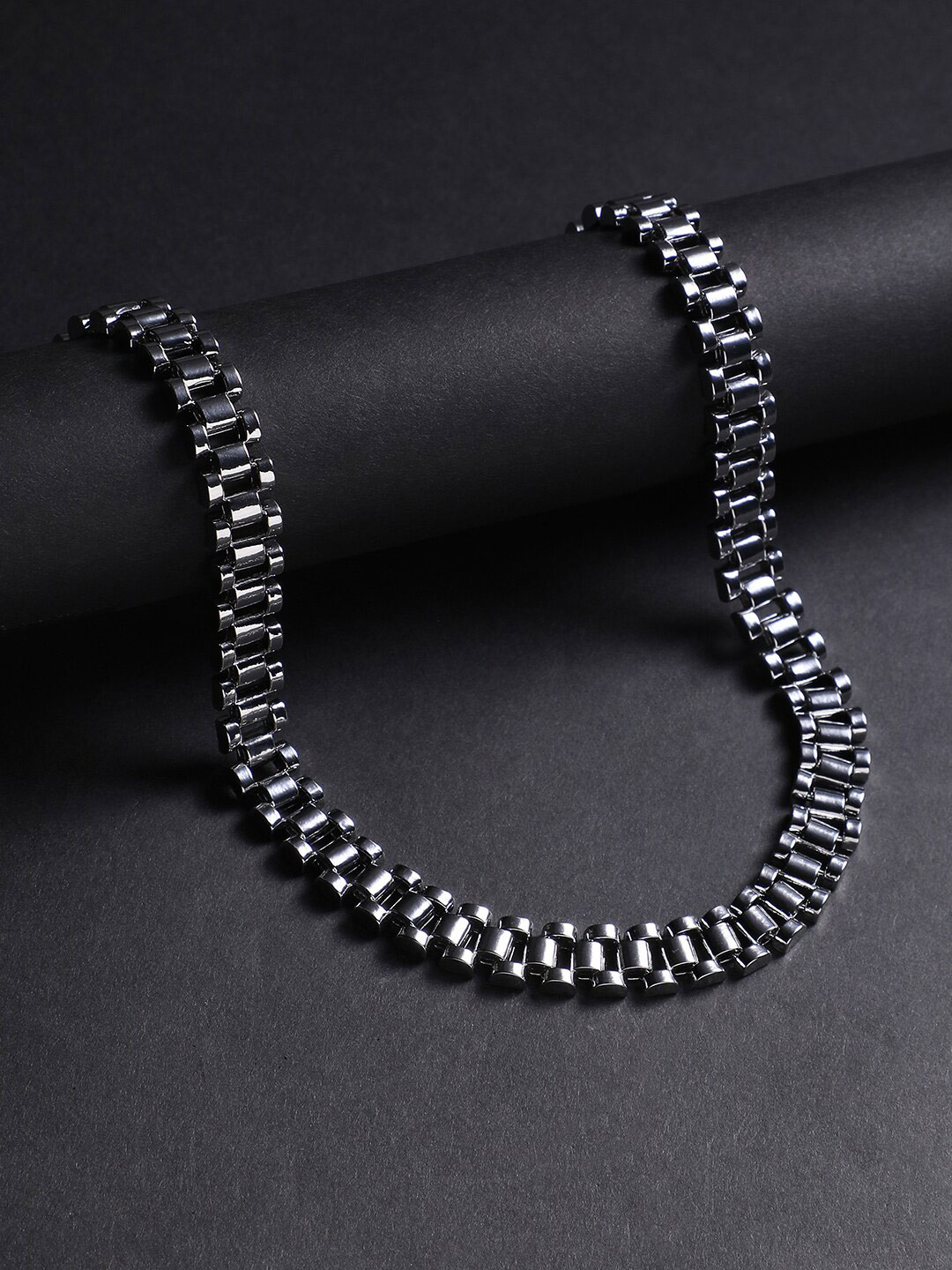 French Accent Silver-Plated Statement Chain