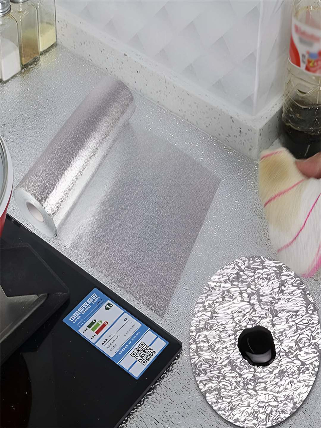 Univocean Metallic-color Marble Peel & Stick Self Adhesive 3D Wallpaper