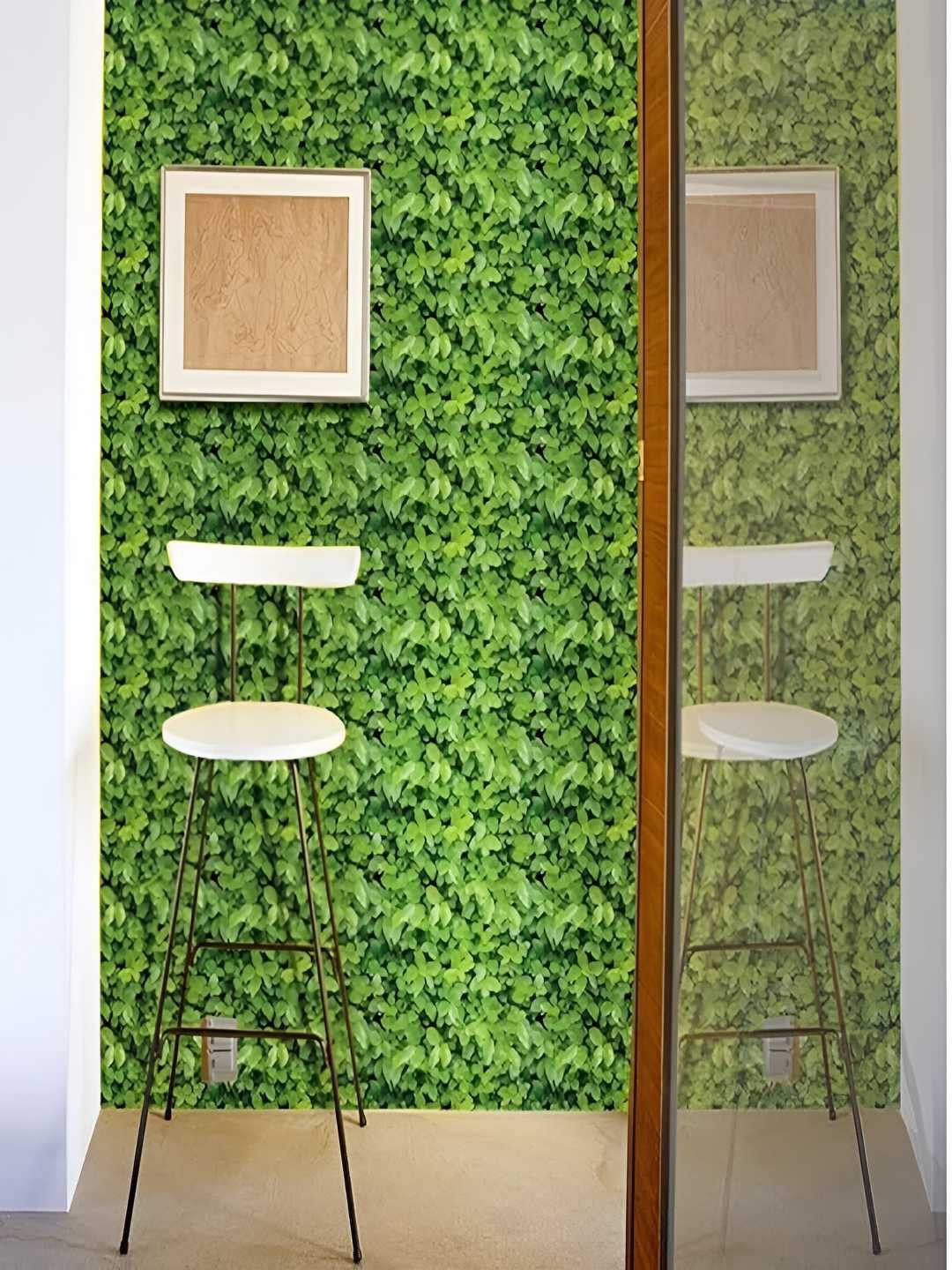 Univocean Green Leaf Design Peel & Stick Self Adhesive Wallpaper