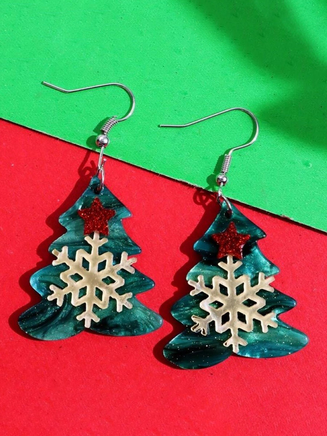 EL REGALO EL Christmas Contemporary Drop Earrings