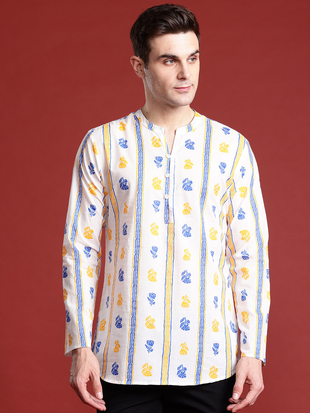 Anouk Kaarkhana Collection Printed Cotton Short Kurta