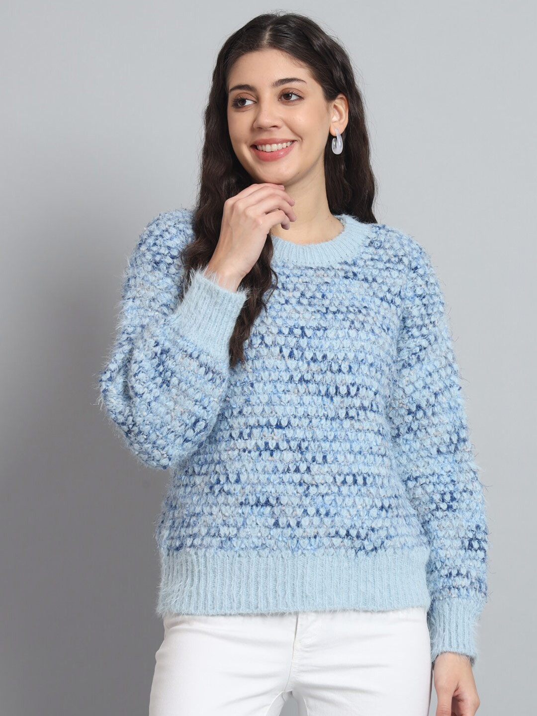BROOWL Cable Knit Woollen Pullover Sweater