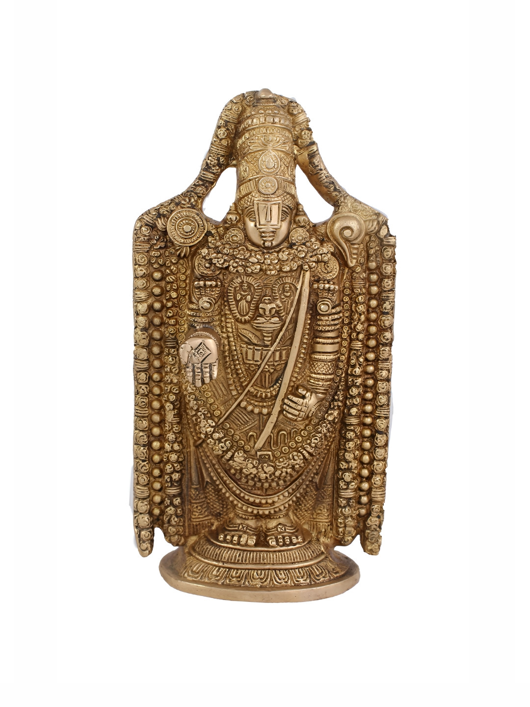 Arihant Craft NA Brass Copper Prayer Room Medium Showpiece - 10 Inches