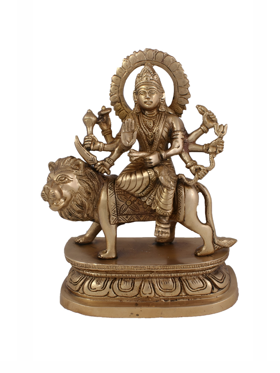 Arihant Craft Arihant Copper Brass Prayer Room Small Showpiece - 8 Inches
