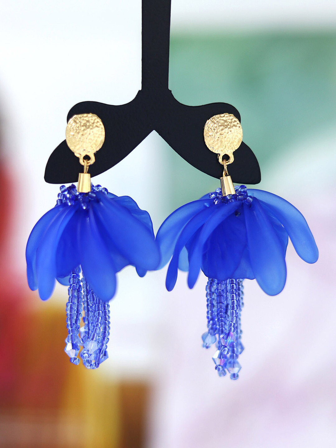 Bellofox Blue Contemporary Drop Earrings