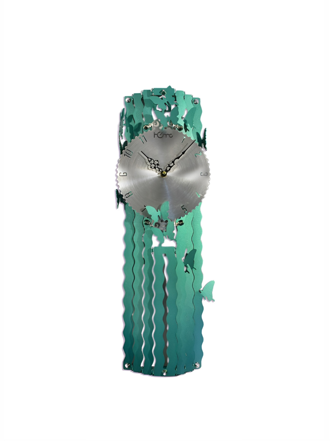 DIAMANTE A LA MODE Green Traditional Regular Wall Clock