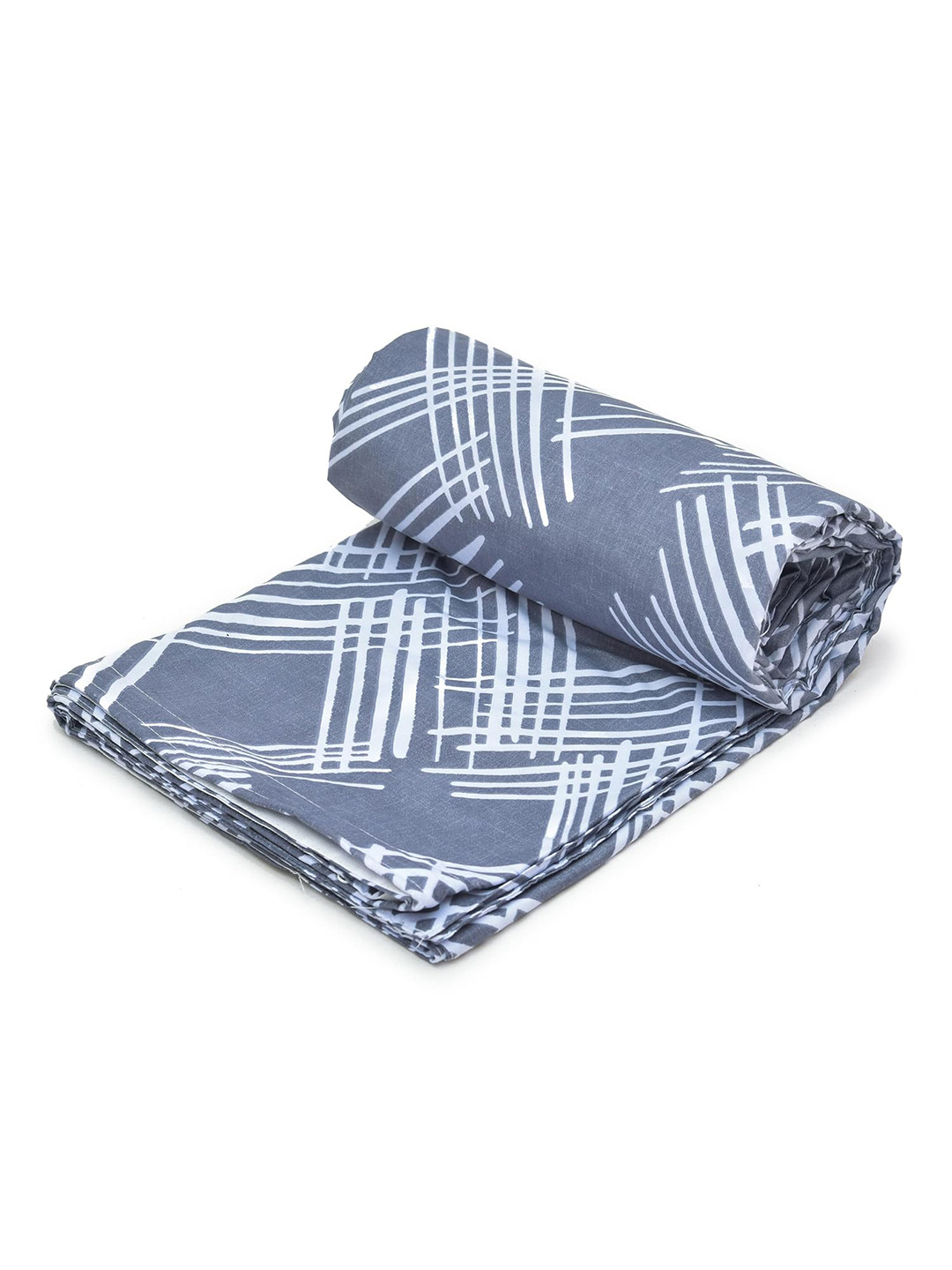 RRC Grey & White Geometric Printed Double Queen Duvet Cover